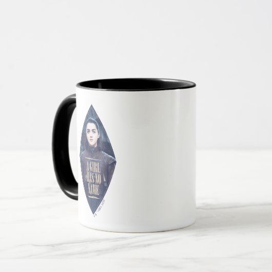 "Ein Mädchen hat keinen Namen" Arya Stark Graphic Tasse (Vorderseite Links)
