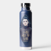 "Ein Mädchen hat keinen Namen" Arya Stark Graphic Trinkflasche (Links)