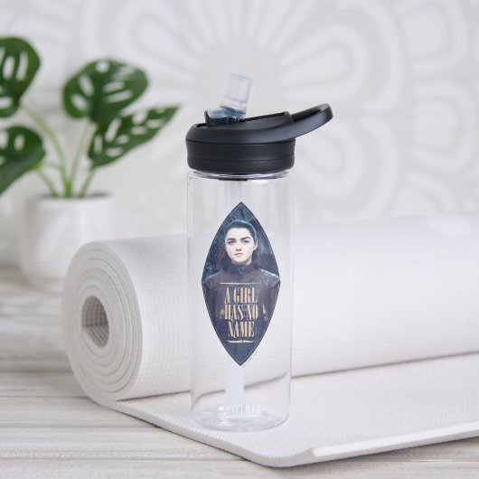 "Ein Mädchen hat keinen Namen" Arya Stark Graphic Trinkflasche (Yoga)