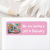 Ein Mädchen im Februar mit Stickern von dalDesignN (Insitu)