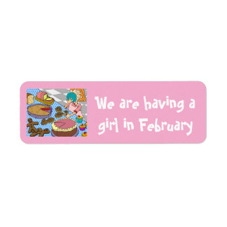 Ein Mädchen im Februar mit Stickern von dalDesignN
