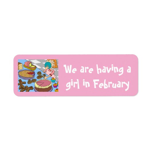 Ein Mädchen im Februar mit Stickern von dalDesignN (Vorne)