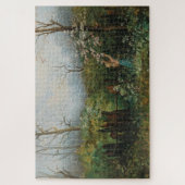 Ein Mädchen im Garten - Olga Wisinger-Florian Puzzle (Vertikal)