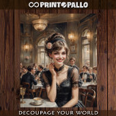 Ein Mädchen in einem Party der 1920er Jahre Seidenpapier