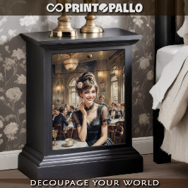 Ein Mädchen in einem Party der 1920er Jahre Seidenpapier