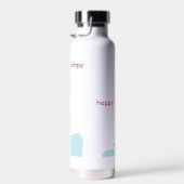 ein Mädchen in einem roten Kleid Flasche glücklich (Rechts)