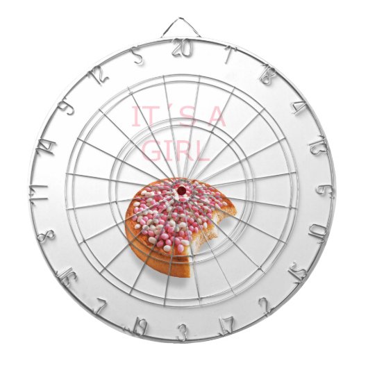 ein Mädchen ist geboren Dartscheibe (vorne)