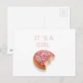 ein Mädchen ist geboren Postkarte (Vorne/Hinten)