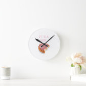 ein Mädchen ist geboren Runde Wanduhr (Zuhause)