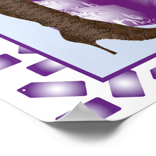 Ein Mädchen kann nie genug Schuhe Poster haben (Ecke)