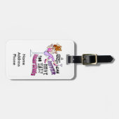 Ein Mädchen kann nie zu viele MARTINIS haben Gepäckanhänger (Vorderseite horizontal)