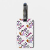 Ein Mädchen kann nie zu viele MARTINIS haben Gepäckanhänger (Rückseite vertikal)