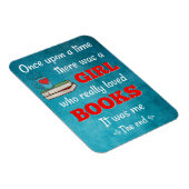 Ein Mädchen liebt einmal Bücher Magnet (Rechte Seite)