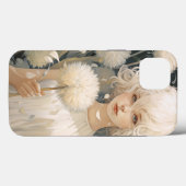 Ein Mädchen mit einem Dandelion iPhone 13 Fall Case-Mate iPhone Hülle (Rückseite (Horizontal))