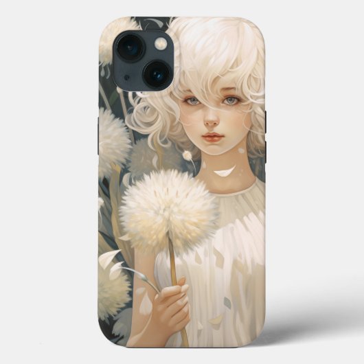 Ein Mädchen mit einem Dandelion iPhone 13 Fall Case-Mate iPhone Hülle (Rückseite)