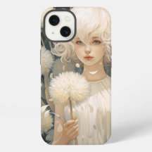 Ein Mädchen mit einem Dandelion iPhone 13 Fall