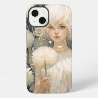Ein Mädchen mit einem Dandelion iPhone 13 Fall Hülle