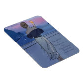 Ein Mädchen mit einem Glas Wein an der Küste Magnet (Rechte Seite)