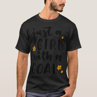 Ein Mädchen mit einem Ziel des Frauenrechtes T-Shirt