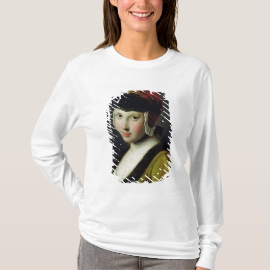 Ein Mädchen mit einer schwarzen Maske T-Shirt (Vorderseite)