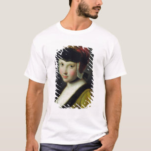 Ein Mädchen mit einer schwarzen Maske T-Shirt