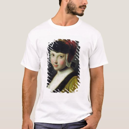 Ein Mädchen mit einer schwarzen Maske T-Shirt (Vorderseite)