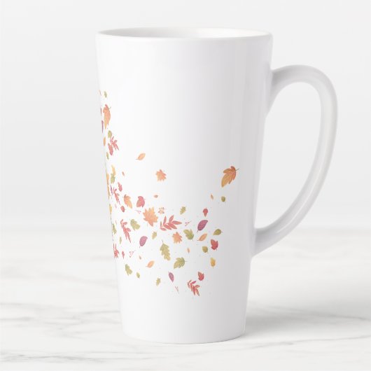 Ein Mädchen mit einer Tasse Tee und fliegenden Blä (Rechts)