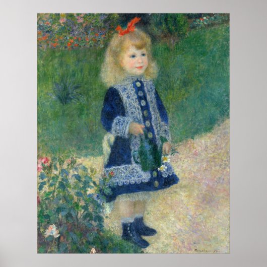 Ein Mädchen mit einer Wasserdose (1876) | Auguste  Poster (Vorne)
