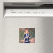 Ein Mädchen mit einer Wasserdose von Pierre Renoir Magnet (In Situ (Geschirrspüler))