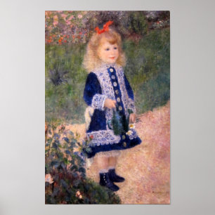 Ein Mädchen mit einer Wasserdose von Pierre Renoir Poster
