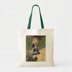 Ein Mädchen mit Gießkanne von Pierre Renoir Tragetasche