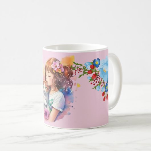 Ein Mädchen mit ihrer Tasse (VorderseiteRechts)