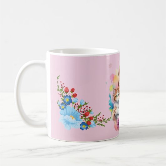 Ein Mädchen mit ihrer Tasse (Links)