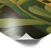 Ein Mädchen mit Leopardenprint Fotodruck (Ecke)