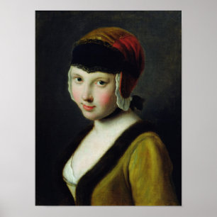 Ein Mädchen mit schwarzer Maske Poster