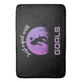 Ein Mädchen mit Toren schöner Fußball Badematte (Vorderseite Vertikal)