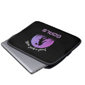 Ein Mädchen mit Toren schöner Fußball Laptopschutzhülle (Vorne Knopf)