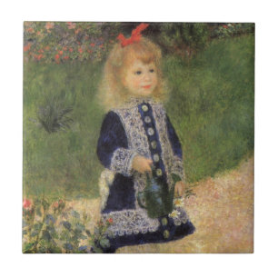 Ein Mädchen mit Wasserkocher von Pierre Renoir Fliese