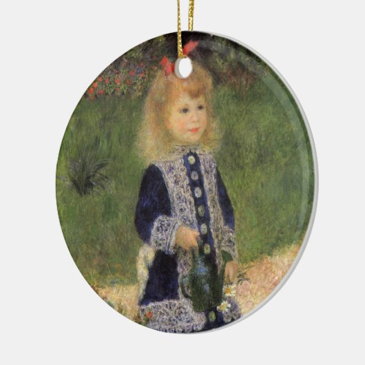 Ein Mädchen mit Wasserkocher von Pierre Renoir Keramik Ornament (Links)
