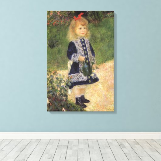 Ein Mädchen mit Wasserkocher von Pierre Renoir Leinwanddruck (Insitu (Holzboden))