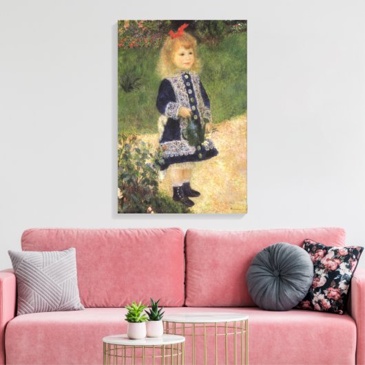 Ein Mädchen mit Wasserkocher von Pierre Renoir Leinwanddruck (Insitu (Wohnzimmer))
