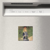 Ein Mädchen mit Wasserkocher von Pierre Renoir Magnet (In Situ (Geschirrspüler))