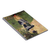 Ein Mädchen mit Wasserkocher von Pierre Renoir Notizblock (Rechte Seite)