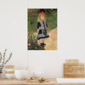 Ein Mädchen mit Wasserkocher von Pierre Renoir Poster (Küche)