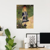 Ein Mädchen mit Wasserkocher von Pierre Renoir Poster (Heimbüro)