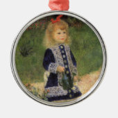 Ein Mädchen mit Wasserkocher von Pierre Renoir Silbernes Ornament (Vorne)