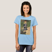 Ein Mädchen mit Wasserkocher von Pierre Renoir T-Shirt (Vorne ganz)