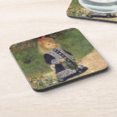 Ein Mädchen mit Wasserkocher von Pierre Renoir Untersetzer (Linke Seite)