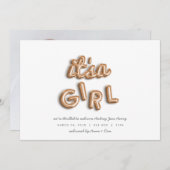 ein Mädchen! Rotgold. Ankündigung (Vorne/Hinten)