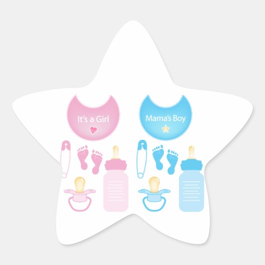 ein Mädchen Stern-Aufkleber (Vorderseite)